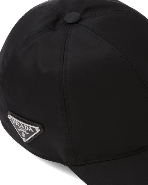 prada black nylon baseball cap|prada bucket hats men's.